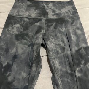 Lululemon Align Gray Tie-Dye Leggings